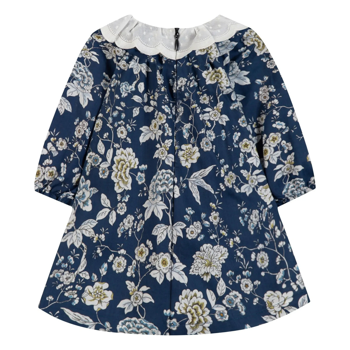 Tartine et Chocolat - Floral Wavy Collar Dress | Navy