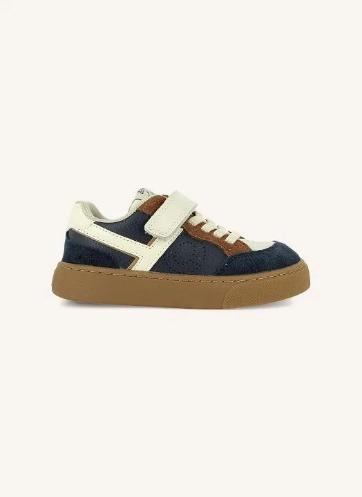Tartine et Chocolat - Dual-Material Sneakers 17 | Navy
