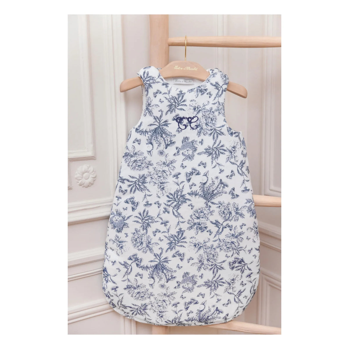 Tartine et Chocolat - Toile de Jouy Sleeping Bag | Navy Blue