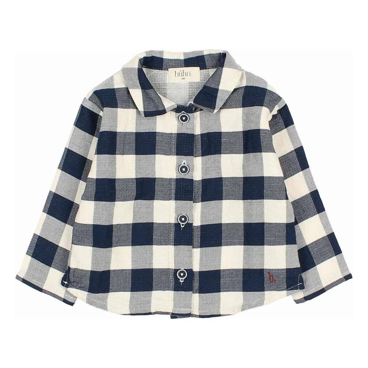 Búho - Baby Checkered Shirt | Navy