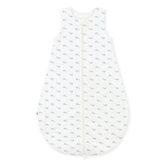 Petit Bateau - Baleines Organic Cotton Sleeping Bag | White