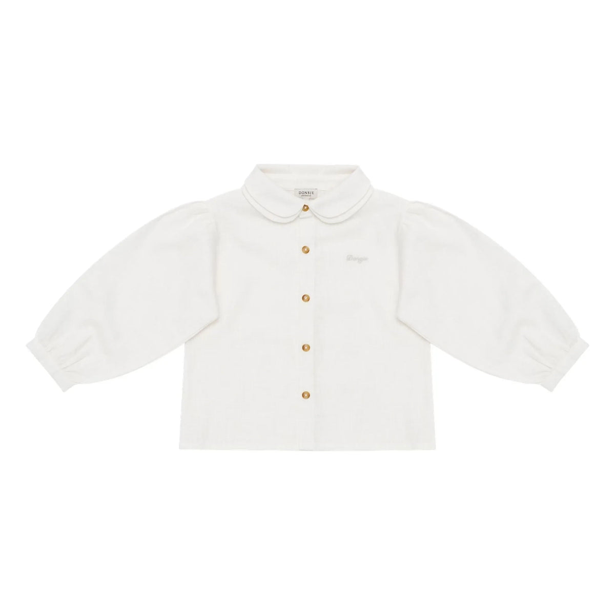 Donsje - Anoeche Blouse with Peter Pan Collar | White