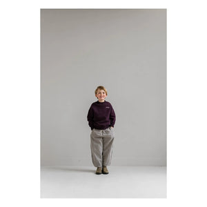 Jenest - Striped Pants | Burgundy