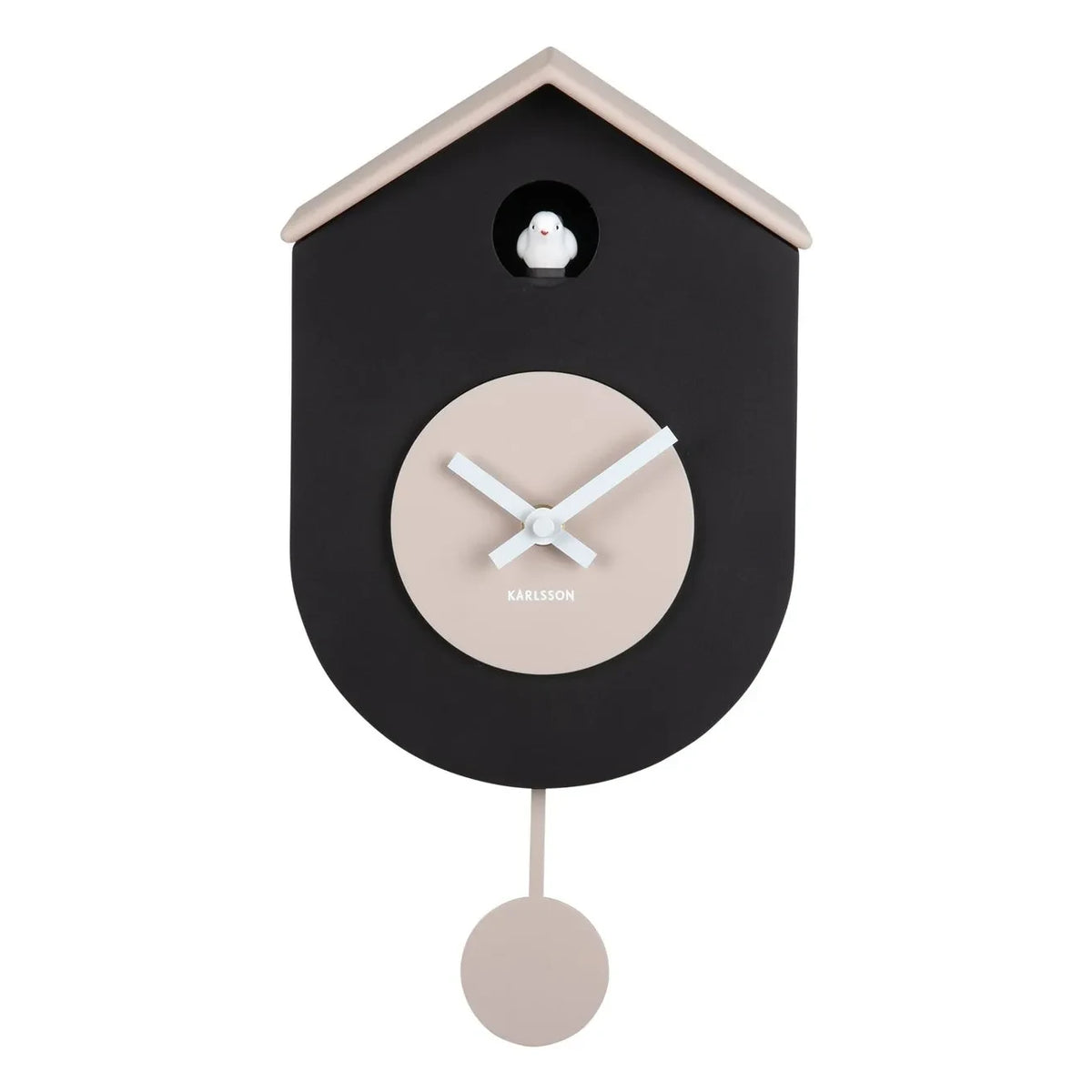 Present Time - Grato cuckoo wall clock | Black
