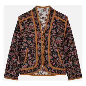 Louise Misha - Nelina Bluebell Grove Reversible Jacket - Women's Collection | Noir/Blanc