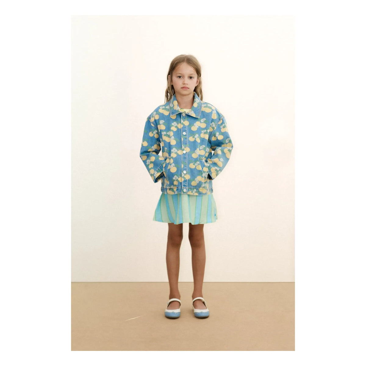 Tinycottons - Orange Denim Jacket | Blue
