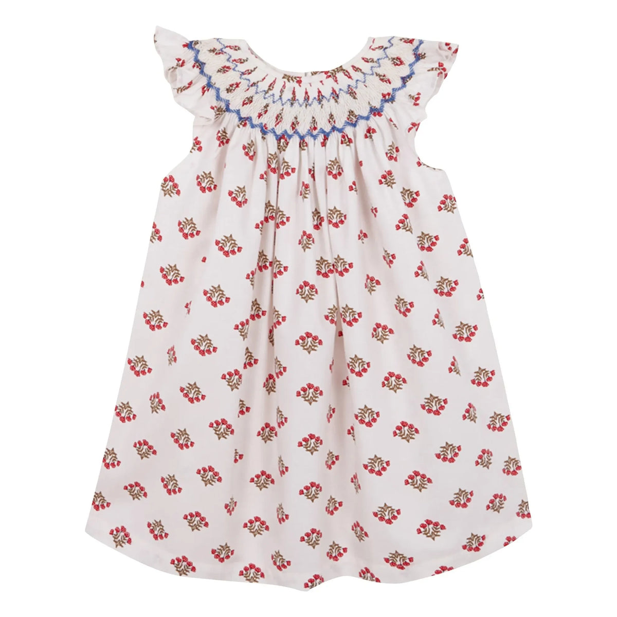 birinit - Monzón Organic Cotton Drawstring Dress | White