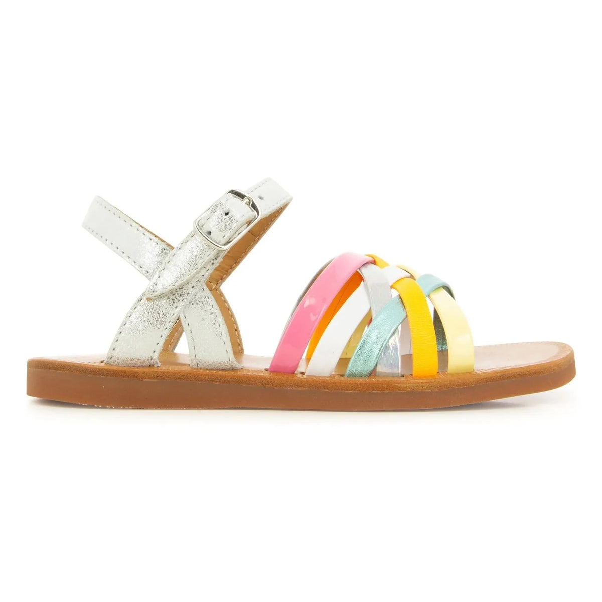 Pom d'Api - Plagette Lux sandals | Silver