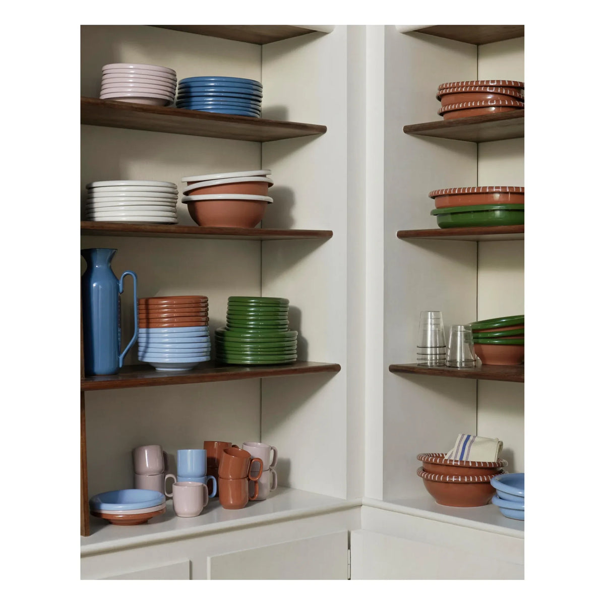 Hay - Barro terracotta soup bowls - Set of 2, Rui Pereira | Light blue
