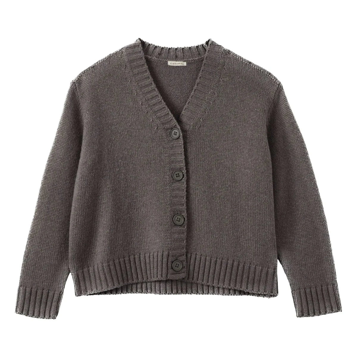 Caramel - Copper Cardigan | Dark Gray