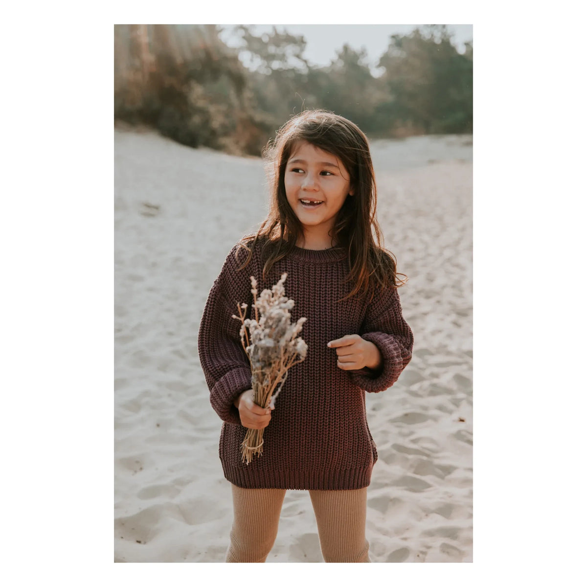 Yuki - Thick Organic Cotton Sweater | Burgundy