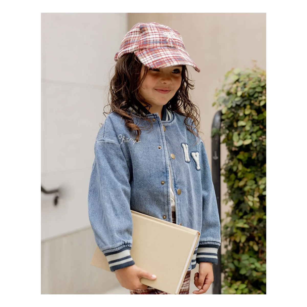 Rylee + Cru - Bomber Varsity Mini | Denim