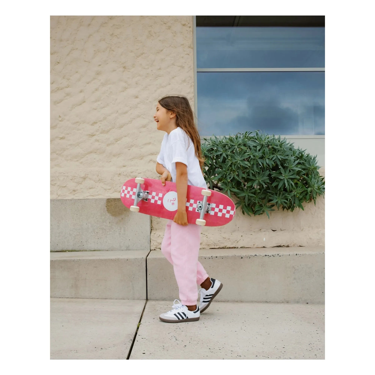 Mino Skateboards - Sunny Damier Skateboard | Pink