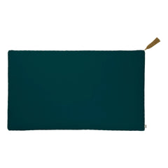 Numero 74 - Organic Cotton Rectangular Pillow | Teal Blue