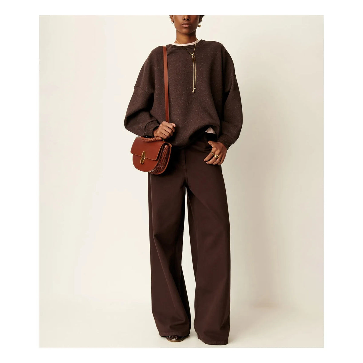 Sessùn - Chebbi organic cotton sweatshirt | Ganache