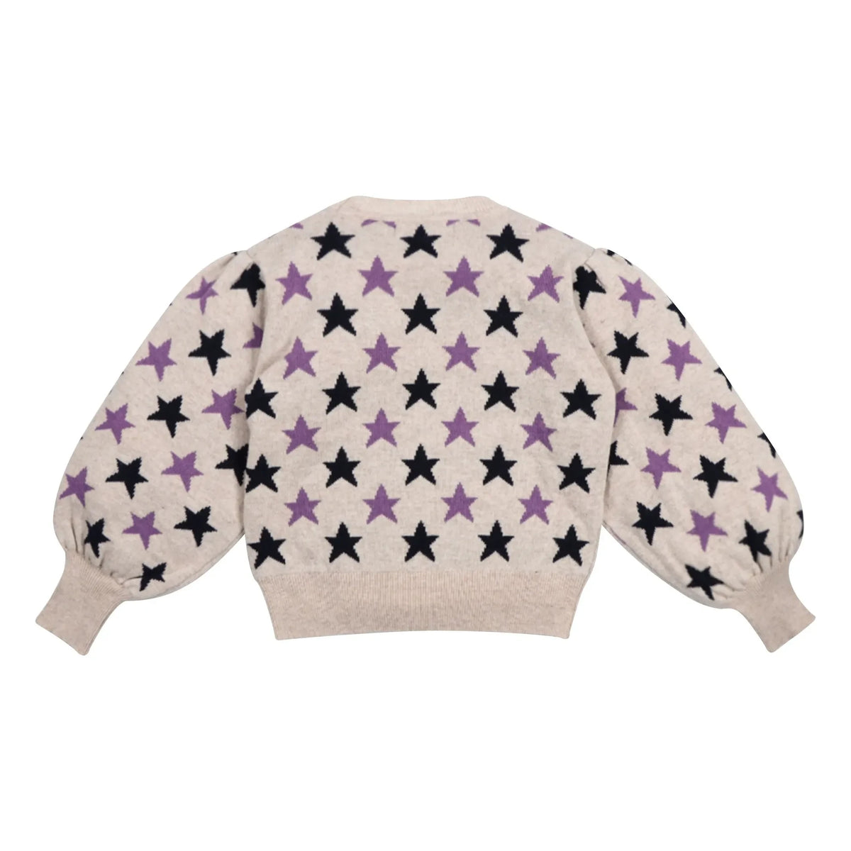the new society - Ximena Etoiles Wool and Recycled Fiber Sweater | Beige