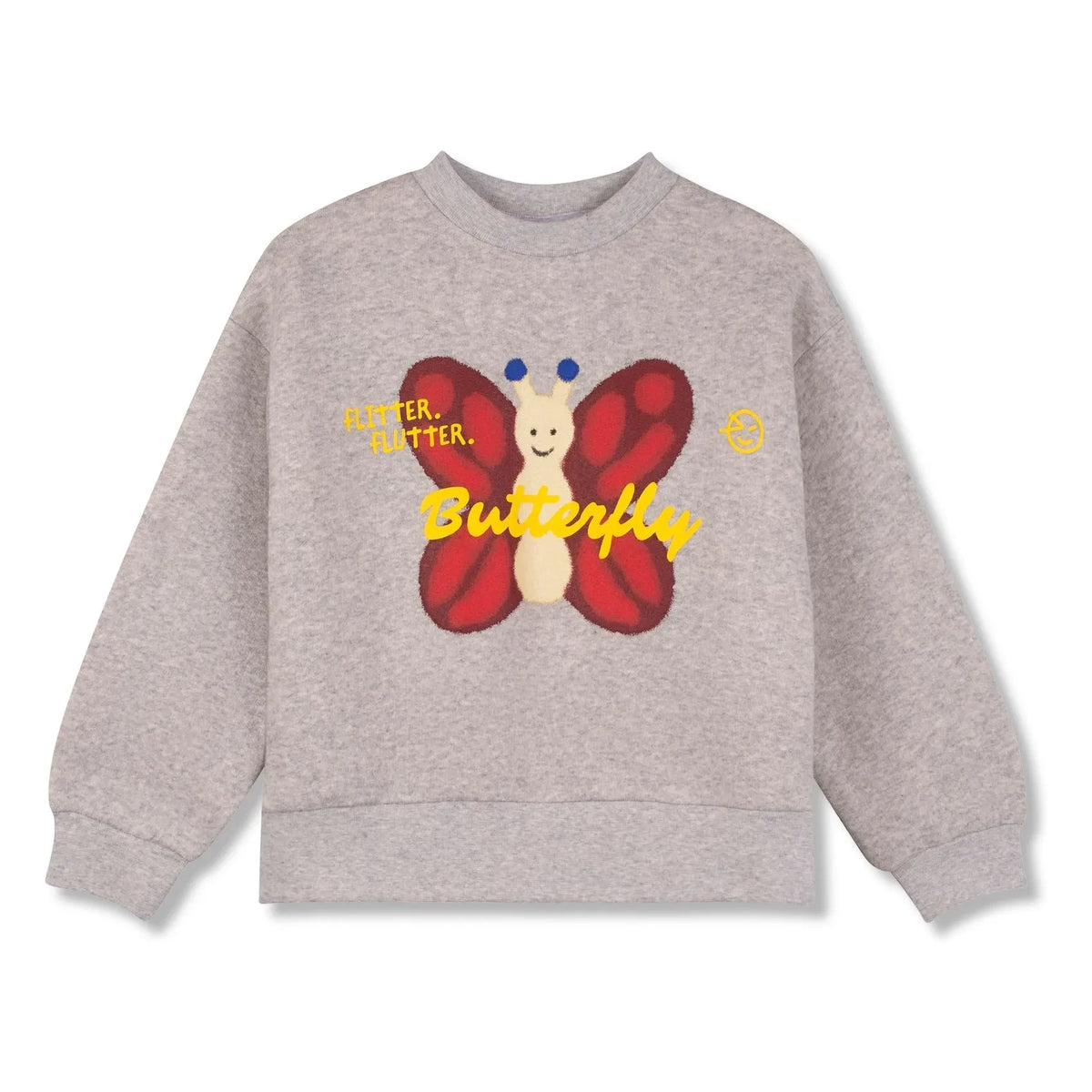 Wynken - Butterfly Sweatshirt | Heather Gray