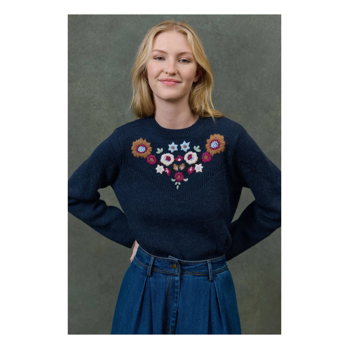 Louise Misha - Darina Sweater - Women's Collection | Navy