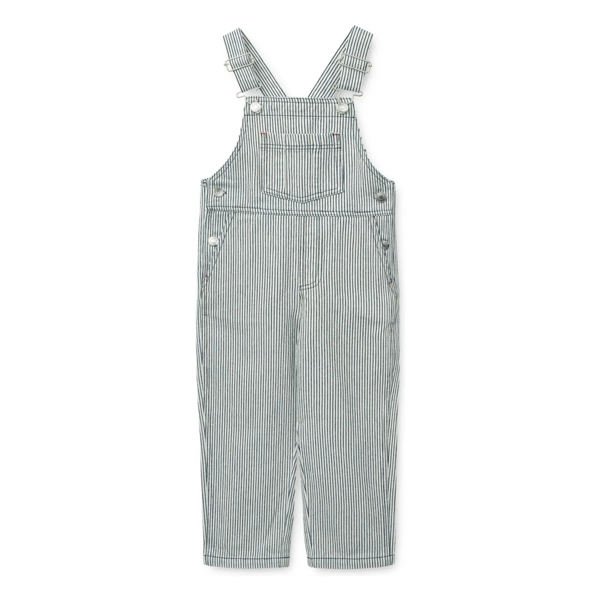 Liewood - Delani Striped Denim Overalls | Navy Blue