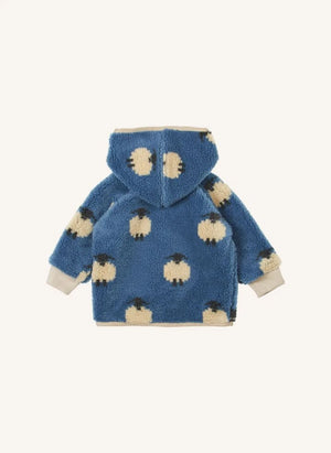 Emile et Ida - Baby Blue Sheepskin Sherpa Jacket