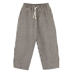 Jenest - Striped Pants | Burgundy