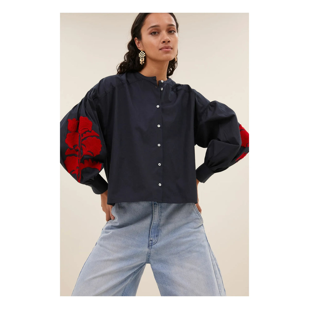 By Bar - Janet Blouse | Midnight Blue