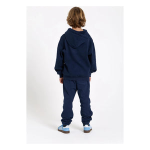 Smallable Kid - Washed blue organic cotton joggers