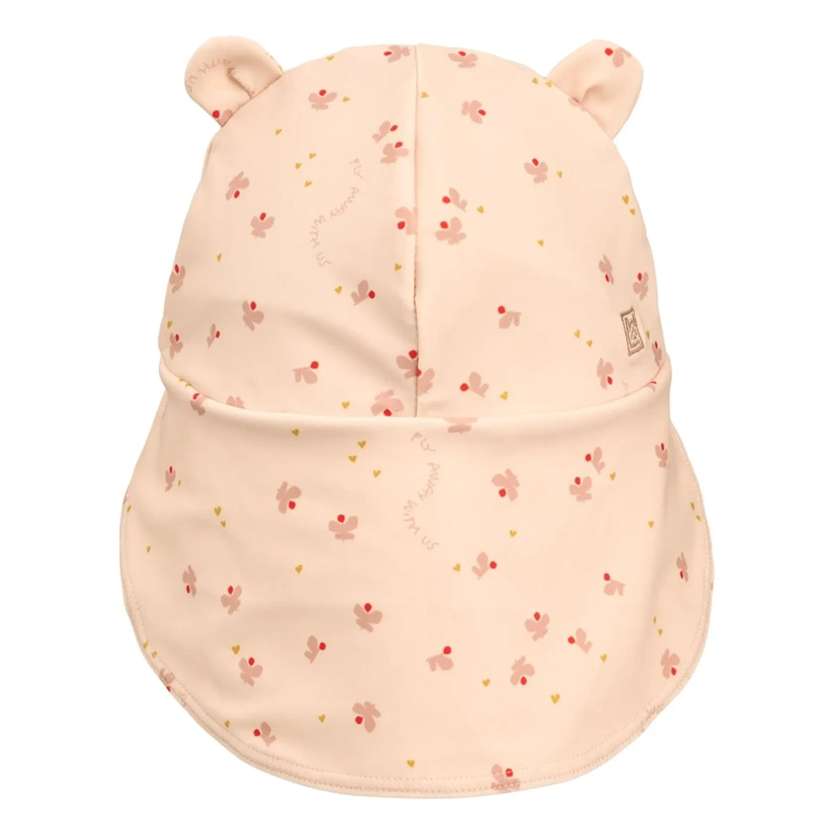 Liewood - Senia Ears UV Hat with Butterflies Recycled Fiber | Pink