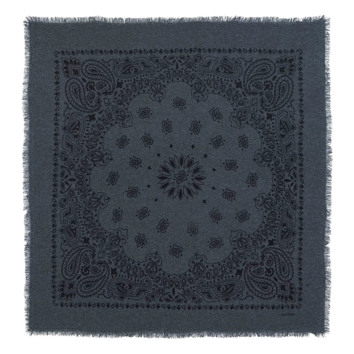 Kujten - Bandana Hachiko Bico Cashmere | Charcoal Gray