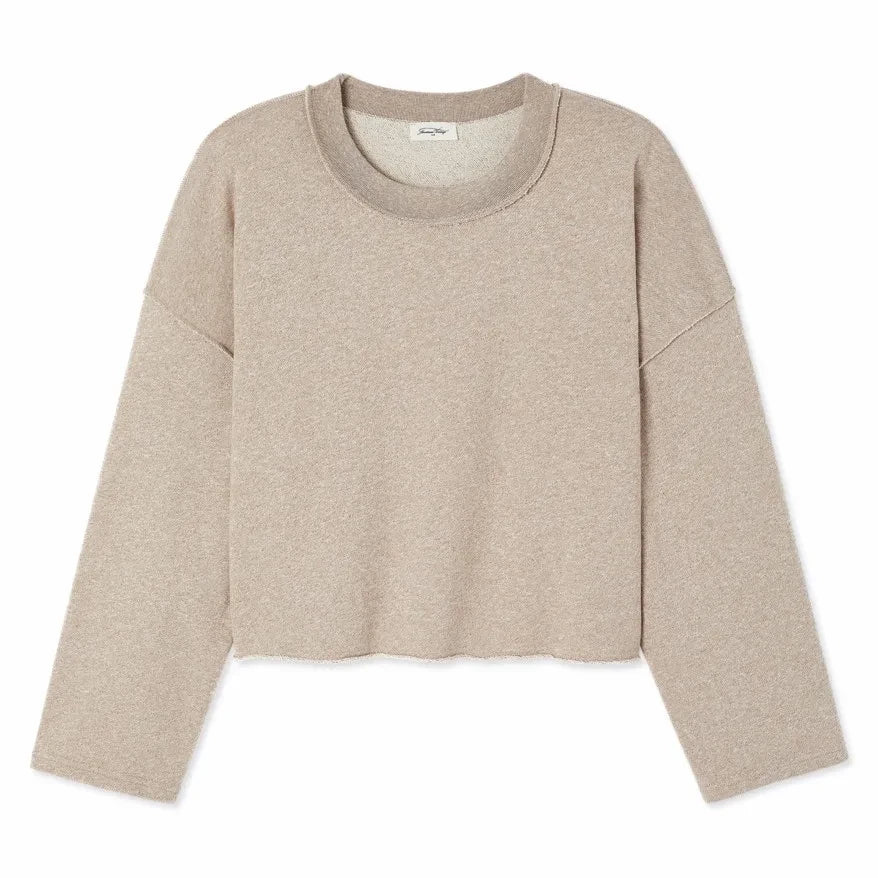 American Vintage - Dantown Cotton Sweatshirt | Taupe Brown