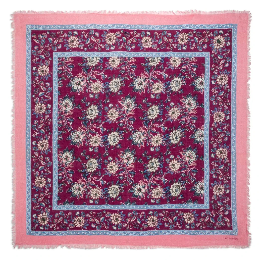 Louise Misha - Mekness Wool Scarf | Burgundy