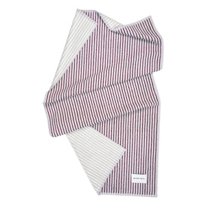 Maison Deux - Striped bath towel | Lilac
