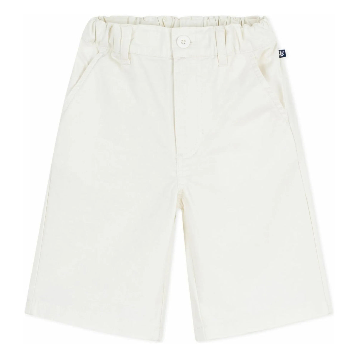 Petit Bateau - Solid Twill Bermuda Shorts | Ecru