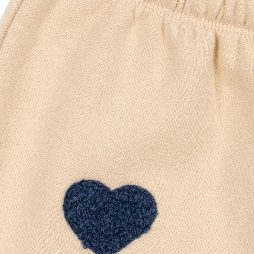 Konges Sløjd - Lou Hearts Organic Cotton Jogger | Beige