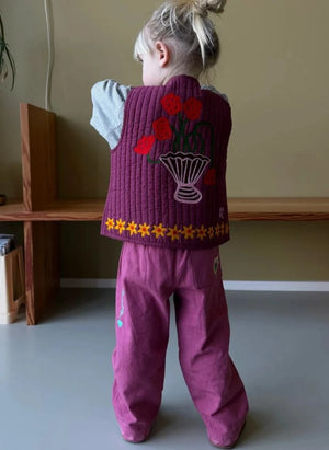 SISSEL EDELBO - Honey Coton Bio Sleeveless Vest - Kids Collection | Purple