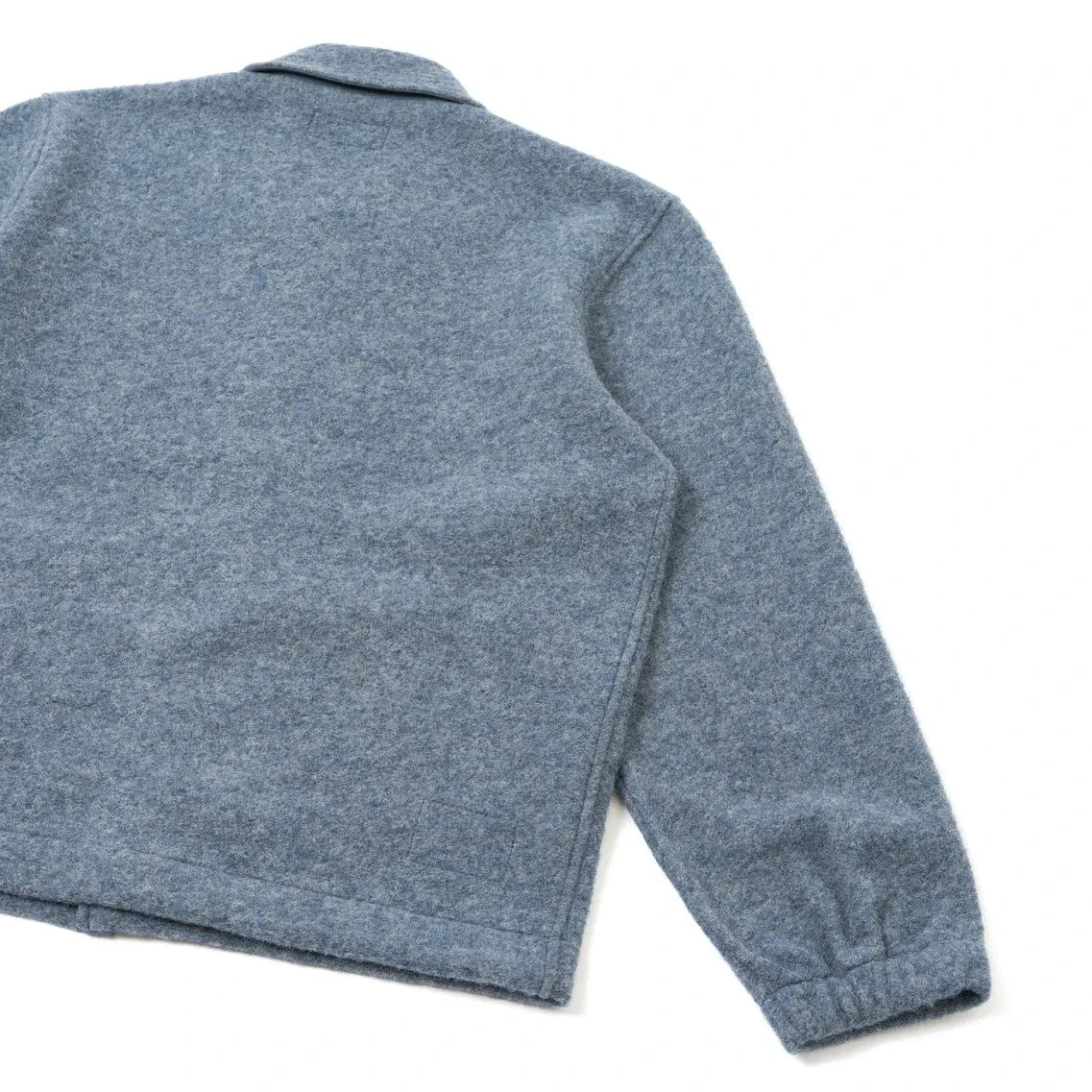 Universal Works - Rams Wool Overshirt | Grey Blue