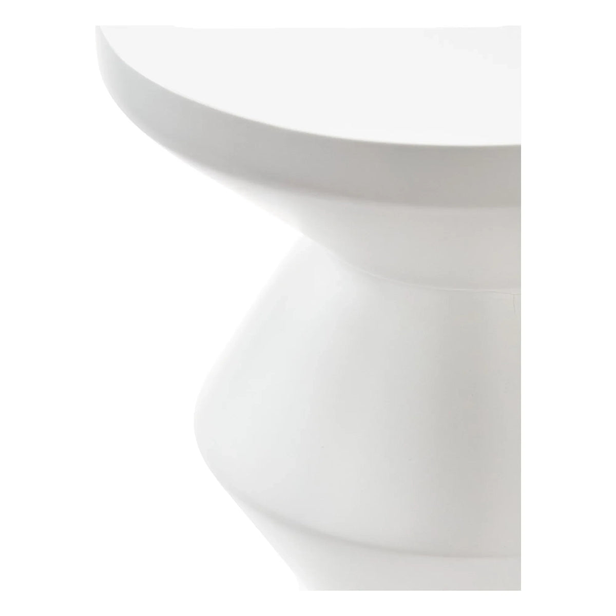 Pols Potten - Zig Zag Outdoor Stool | White