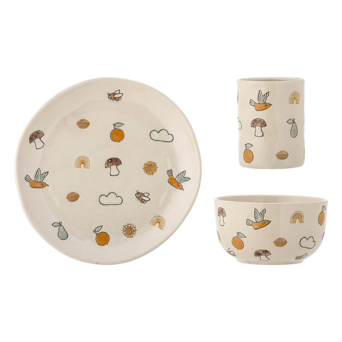 Bloomingville Mini - Agnès Stoneware Dinner Set | White