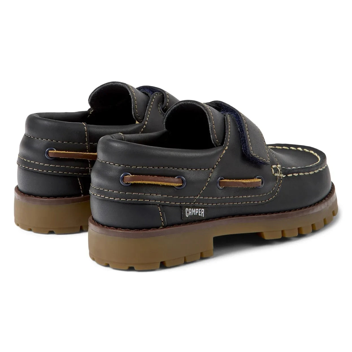 Camper - Compass Scratch Boat Shoes | Dark Blue
