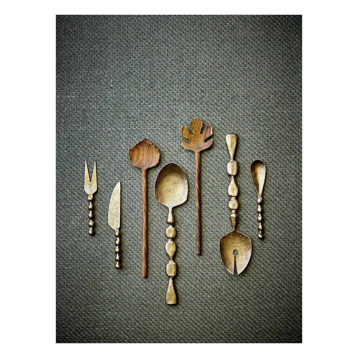 Bloomingville - Haolin Cheese Set - 3-piece Set | Brass