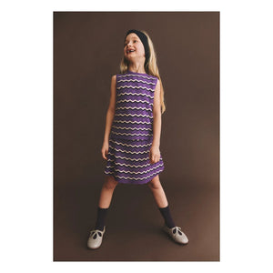 FUB - Wave Patterned Merino Wool Pointelle Top | Purple