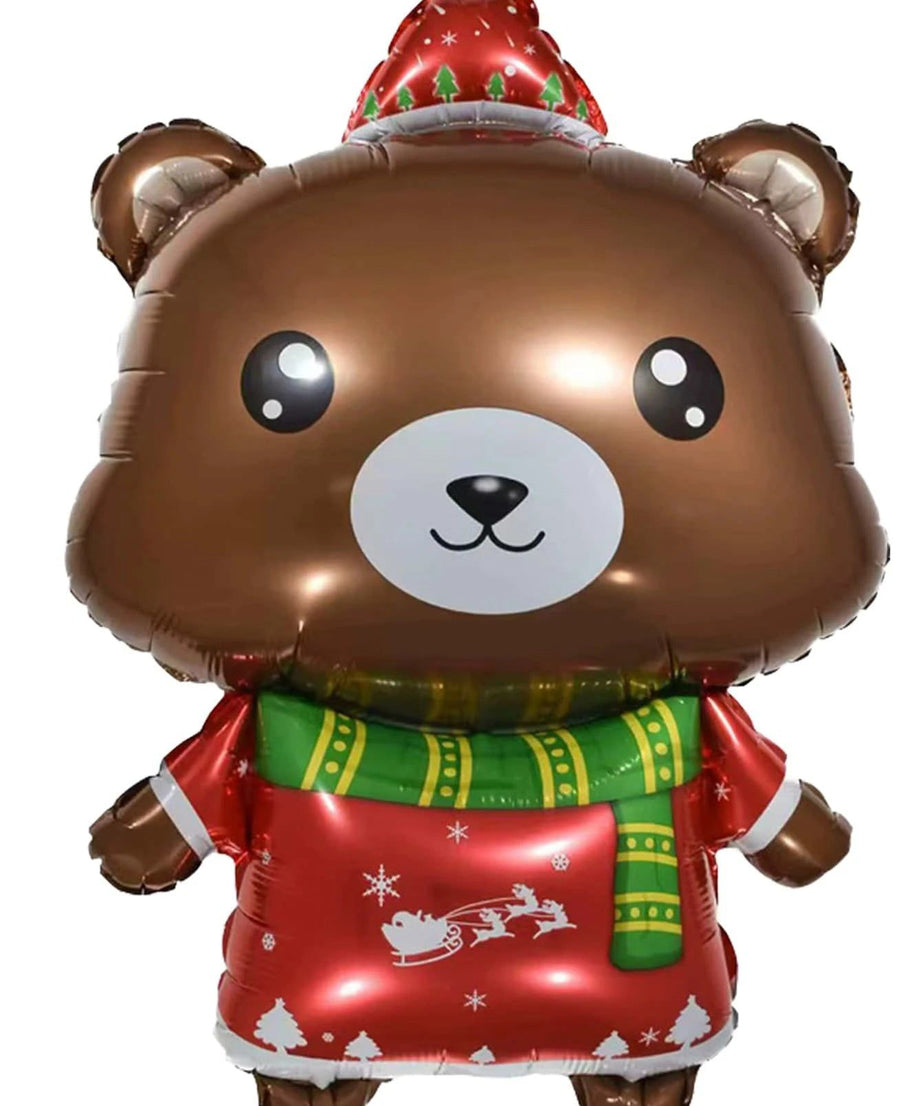 Dinossi - Yılbaşı Noel Ayı 48CM Dekoratif Balonu-Dinossi