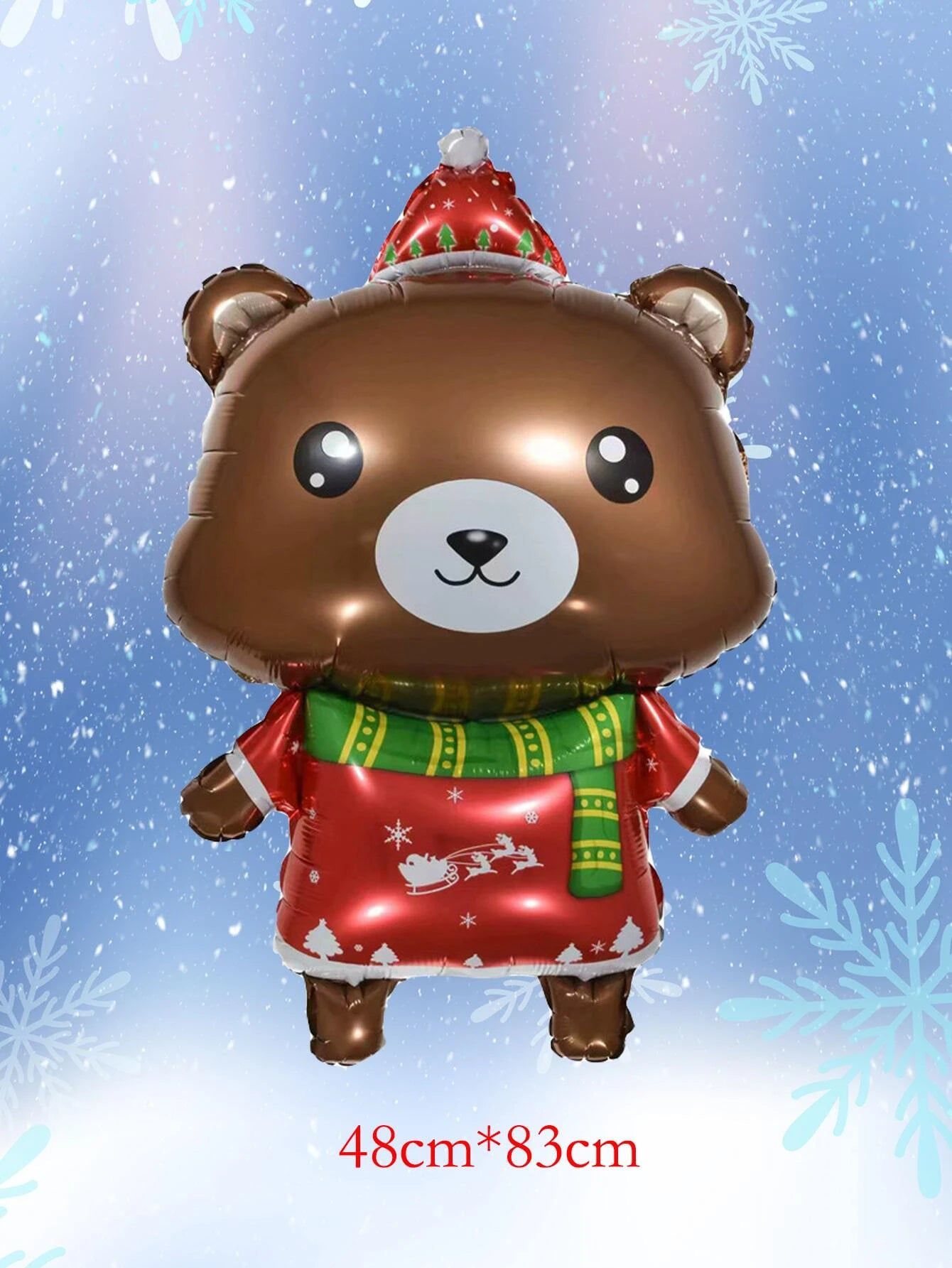 Dinossi - Yılbaşı Noel Ayı 48CM Dekoratif Balonu-Dinossi