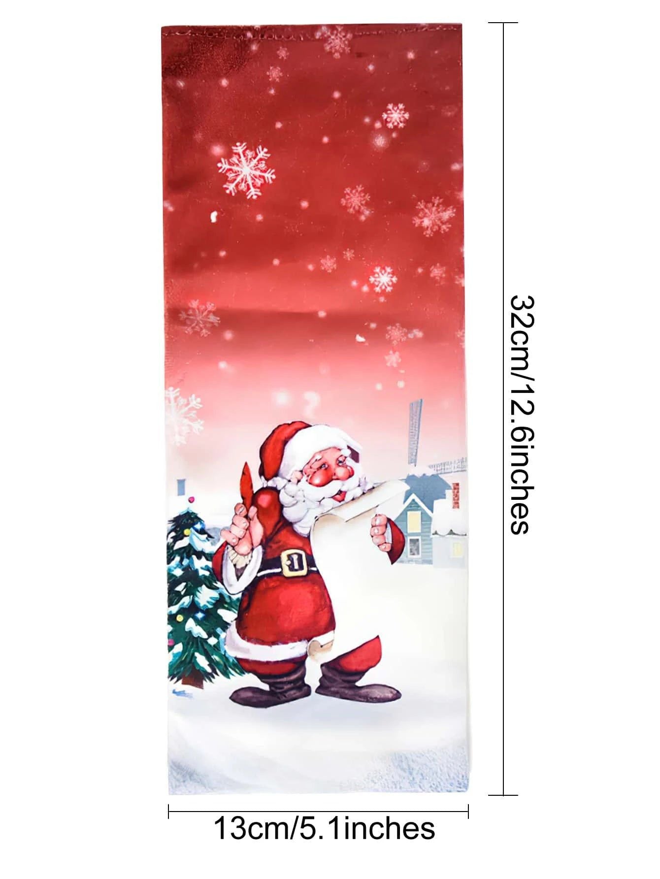 Dinossi - Yılbaşı Noel Baba Şarap Şişesi Giydirme Elbisesi-Dinossi