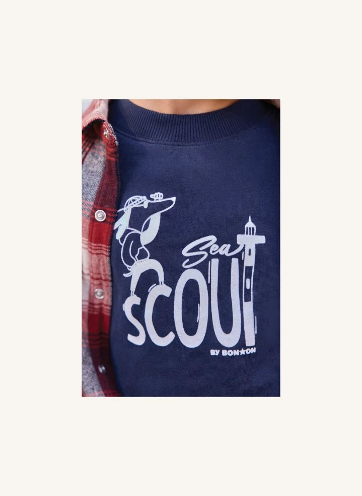 Bonton - Laurel Sea Sweatshirt | Navy