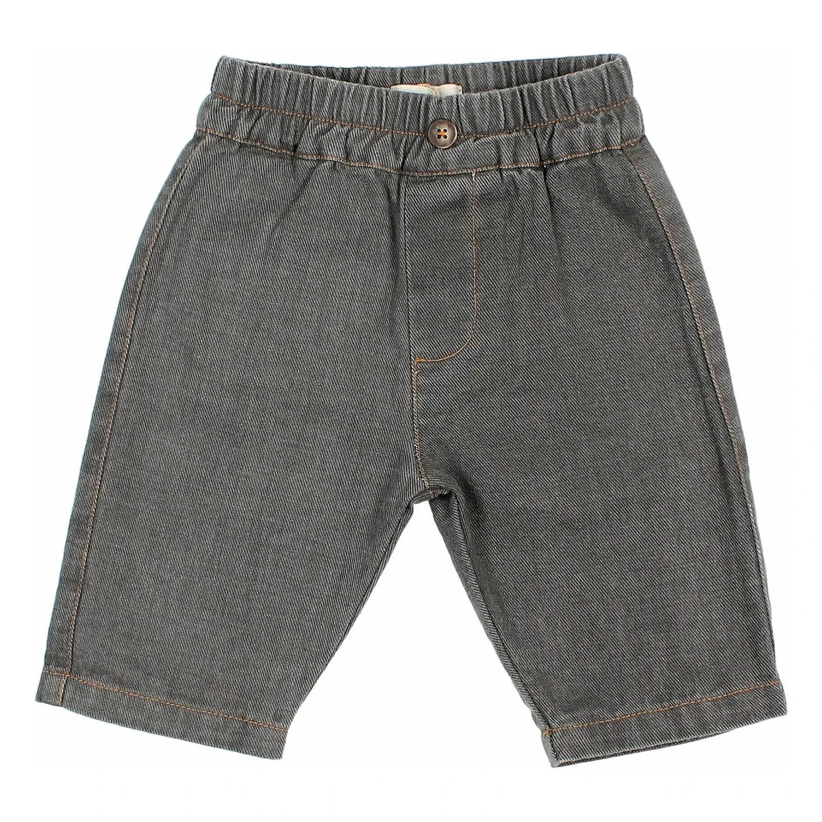 Búho - Organic Cotton Baby Denim Pants | Denim Gray