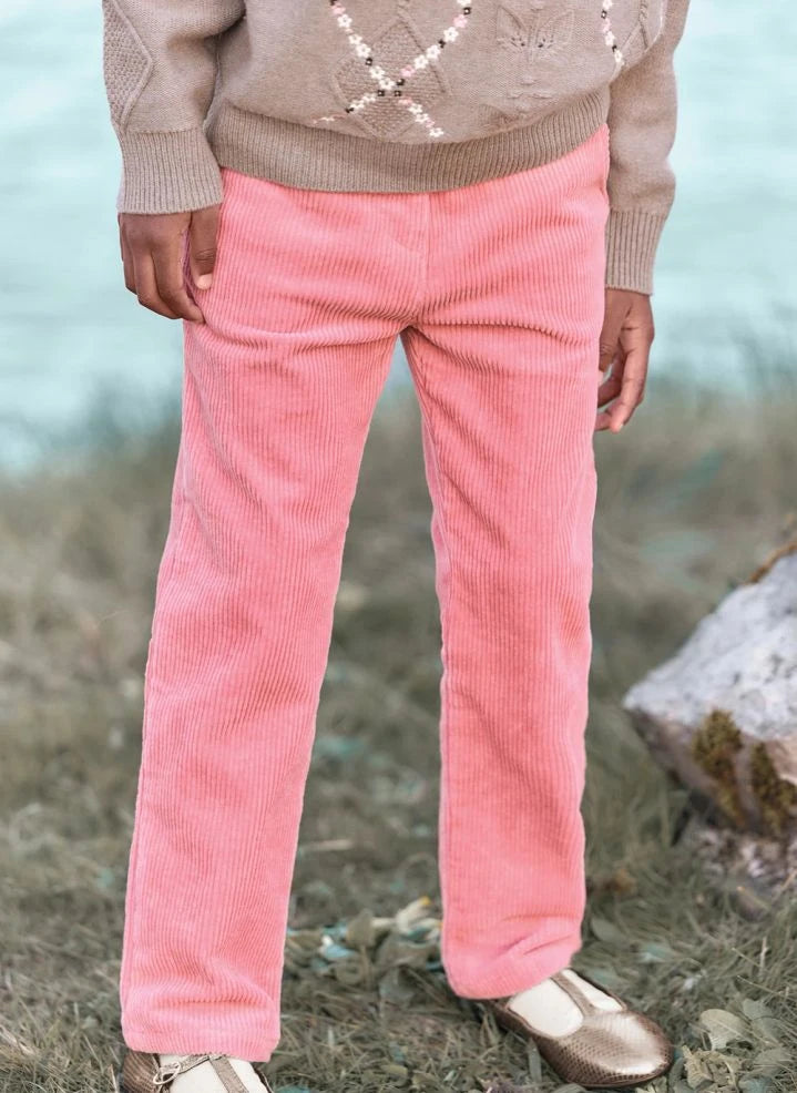 Tartine et Chocolat - Velvet Pants | Powder Pink