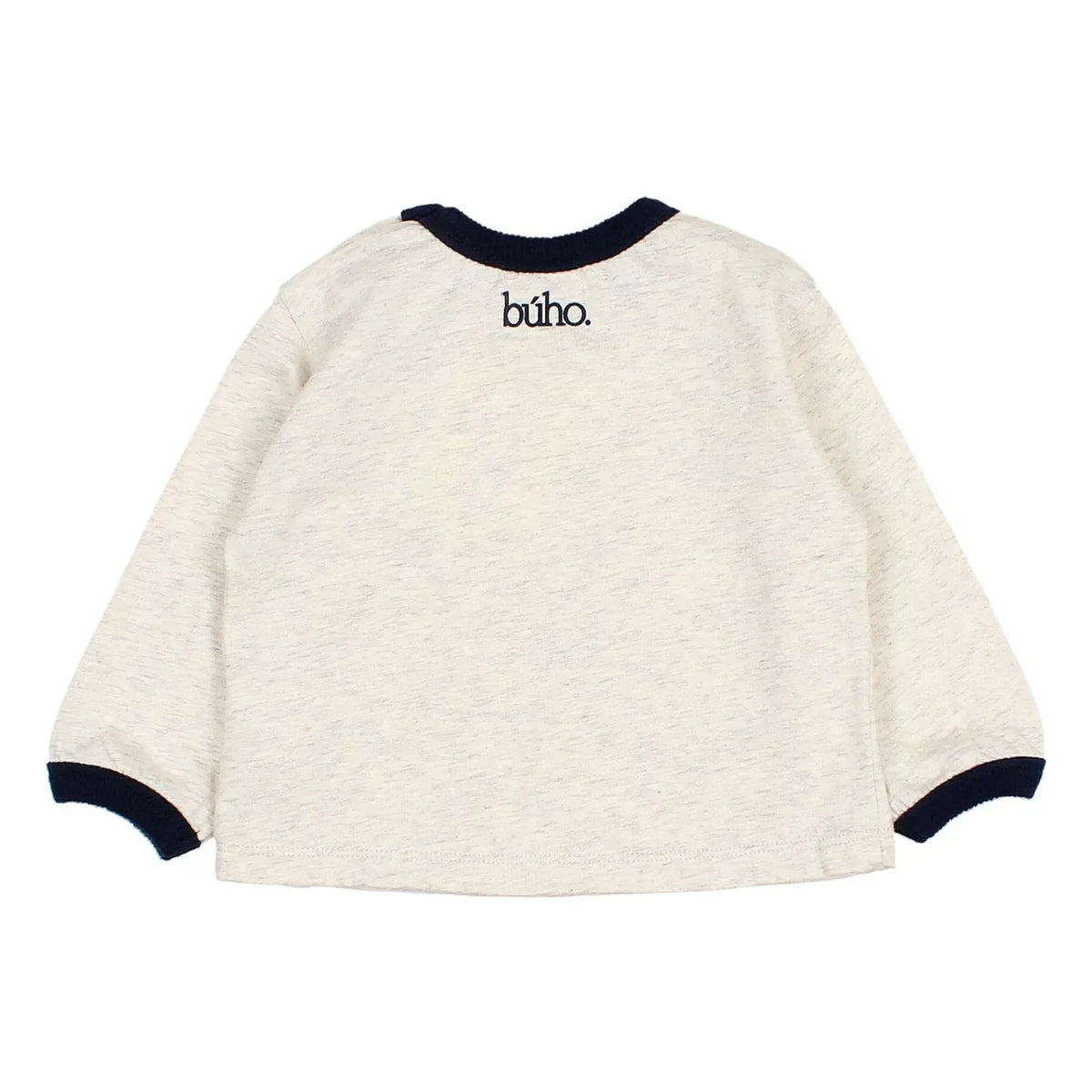 Búho - Contrast Chenille T-shirt | Ecru