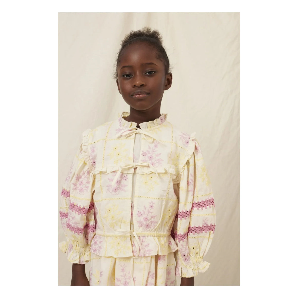 Bebe Organic - Alba Embroidered Blouse | Yellow