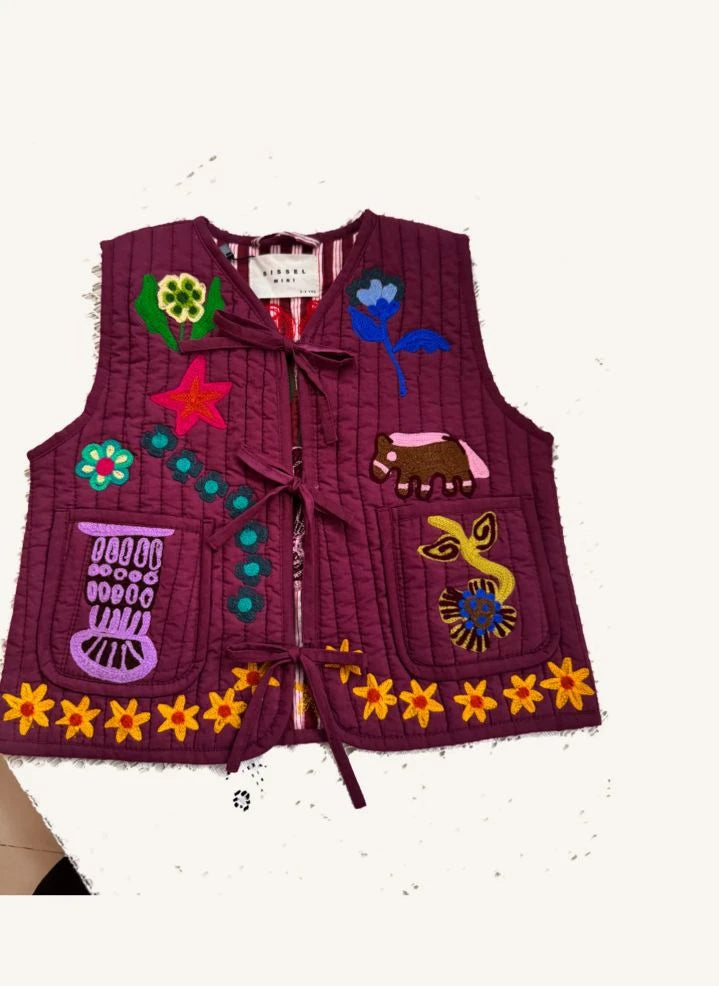 SISSEL EDELBO - Honey Coton Bio Sleeveless Vest - Kids Collection | Purple